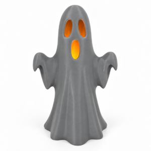 Medium 3D Printed Ghost with Cutout Eyes