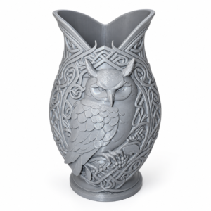 Custom 3D Printed Owl Flower Vase